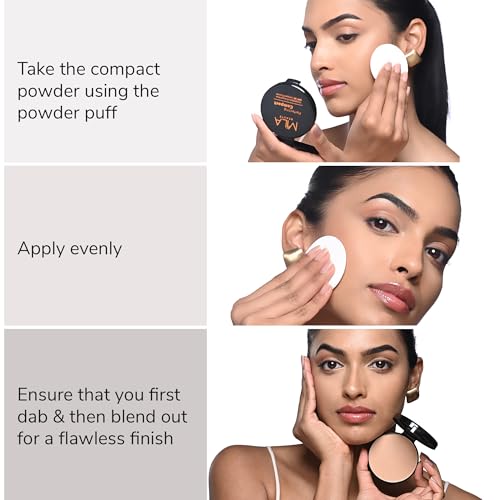Image of Mila Beaute Perfecting Compact Powder | Natural Matte Finish| Longstay with SPF 15 | Minimized Pores and Finelines | Controls Shine | Lightweight Compact Powder | Shade - (True Beige 16g)