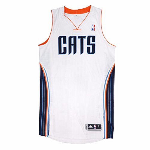 adidas Charlotte Bobcats Authentic On-Court Team Issued Pro Cut White Jersey Men