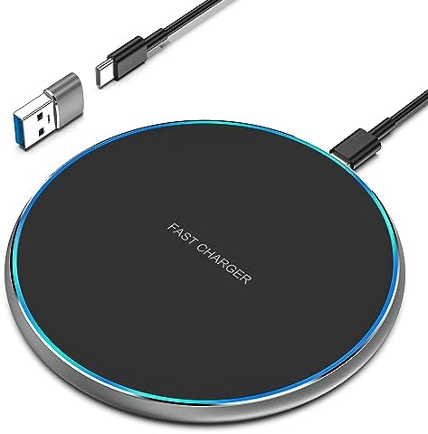 Caricatore Wireless 10W Per IPhone Samsung - Ricarica Senza Fili, Controllo Temperatura, Compatibile AirPods - Foto 7