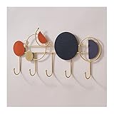 RFME Wandgarderobe Kreativer Türwandhaken, Wandaufhänger, Leichter Luxus-Wandbehang, geeignet for Zuhause, Restaurant, Geschäft, Café, Garderobe, Hutablage mit Haken