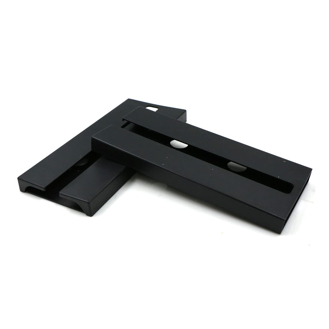 Allecto Plus - Hangende Wijnglashouders Voor Onder De Kast - Set Van 2 Stuks Zwart Glazen Houder Glasrek Ophangrek Met Ophangglas