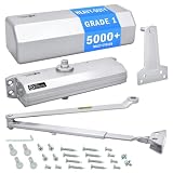 Nuk3y 9000 Series Grade 1 Heavy Duty Door Closer, Multi-Mount, Adjustable Size 1-6, ADA Compliant, UL Listed