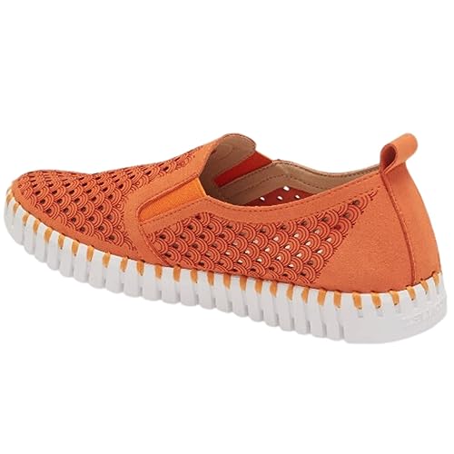 Image of Ilse Jacobsen HORNBAEK Women's Tulip Slip-On Flat | Elastic Side Panels | Lightweight Flexible Comfort.