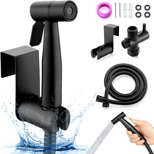 La Mejor Selección de Grifos de bidé - solo los mejores. 48 LIHYL Bidet Pulverizador,Acero Inoxidable Pulverizador para bidé de mano con Manguera de 150cm,Bidé para Inodoro de Acero Inoxidable para Limpieza de Inodoros, Higiene Personal...