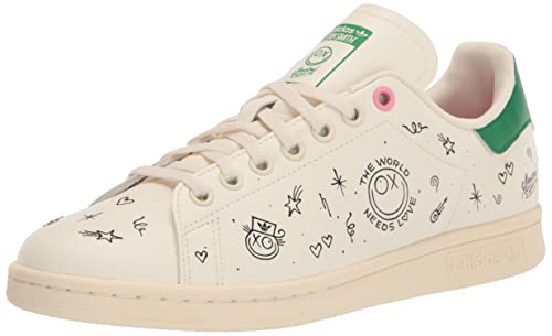 adidas Originals Stan Smith Skate Shoe, Cream White/Black, 6.5 US Unisex Big Kid