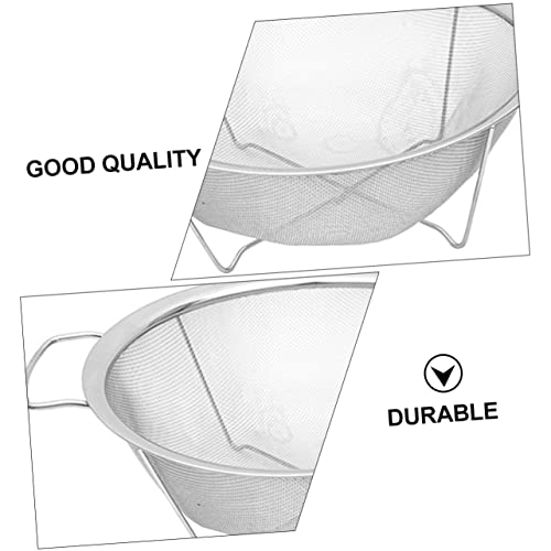 Colador de acero inoxidable con doble asa 2.5L miniatura 7