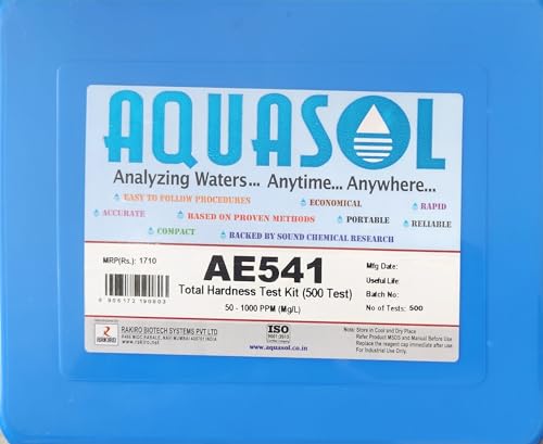 Image of Aquasol Total Hardness Test Kit 500 Tests [Range: 50-1000 PPM (MG /L)]