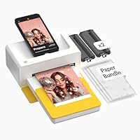 KODAK Dock Plus Foto-Drucker 4PASS für Smartphones, Sofortdrucker mit 10×15 cm Fotos, Fotodrucker mit 40 Blatt Bundle