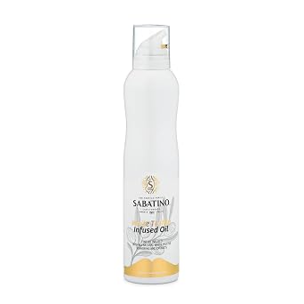 Sabatino White Truffle Oil Spray All-Natural Premium Italian White Truffle-Infused Olive Oil, Gourmet Finishing Oil for Pasta, Pizza, Salads & More 7.44oz
