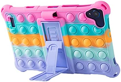 Compatible for Walmart onn. 8' Tablet 2020(Model: 100011885)/2019(Model ONA19TB002) onn. 8' Pro 2020(Model 100003561) Silicone Case with Stand (Pink) image 2