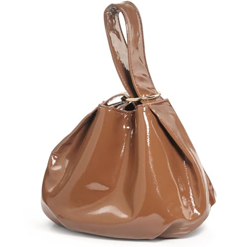Bolso Tote Pequeño Mujer de Cuero Vegano Brillante