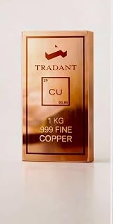 TRADANT PURE COPPER BAR 99.9% PURE COPPER 1 KG (1 KILO) (1 kg) Price In India