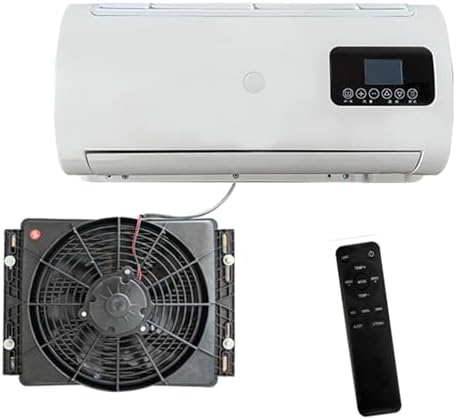 12V RV Air Conditioner - Remote Control, Low Noise, Hidden Underbody Design, Auto Swing Cooling for Semi Trucks, Big Rigs, Pickups, Cars & RVs