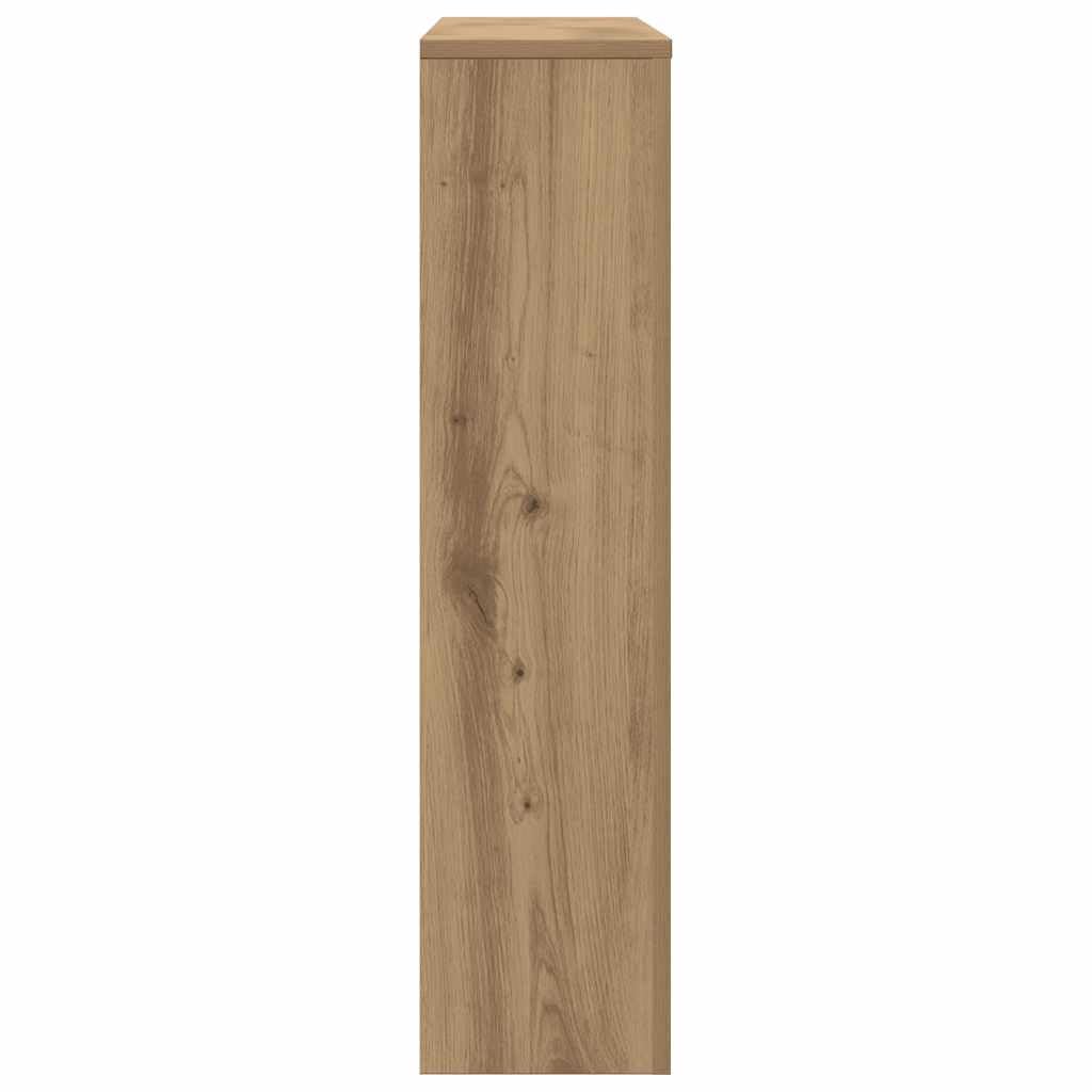 Revestimiento para radiador de madera de roble Artisan, 205 x 21,5 x 83,5 cm, con diseño de lamas, práctico estante para salón, baño, dormitorio, protección contra la calefacción