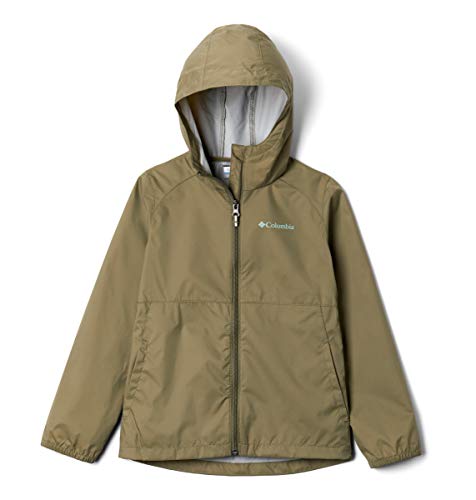 Image of Columbia Youth Switchback Ii Rain Jacket, Waterproof, Reflective Detail Stone Green