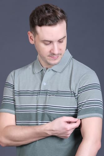 Image of GODFREY Polo T Shirt for Man with Pocket - Half T Shirt for Men Cotton
