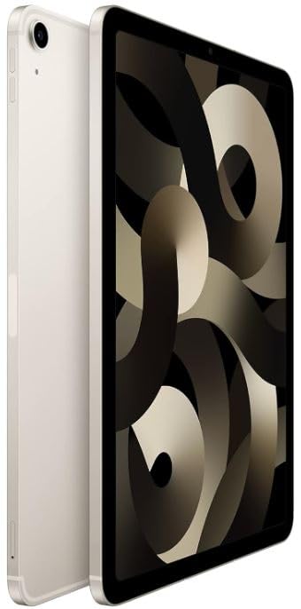 Image of Apple iPad Air 5th Gen. (10.9-inch, Wi-Fi + Cellular, 256GB) 2022 - Starlight (Renewed Premium)