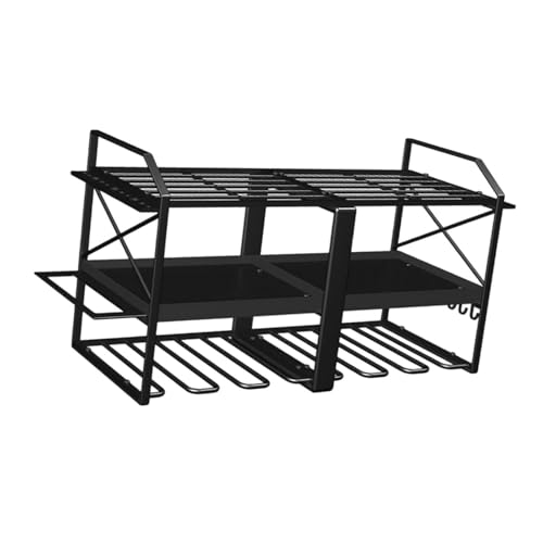 MERISHOPP Electric Drill Hanger Tray Detachable Metal Hand Drill Hanger for Tool Rooms| Home Essentials | Kitchen Organizer | Home & Kitchen