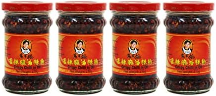 CNMART Laoganma Crispy Chilli in Oil 210g (Pack of 4)