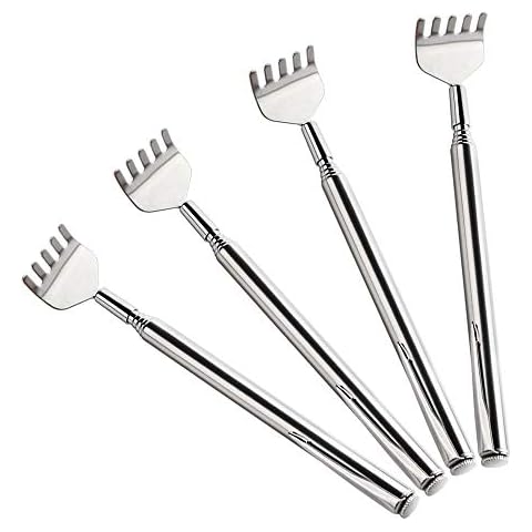 KUUQA 4 Pack Rascador Espalda de acero inoxidable telescópico Scratcher Cover