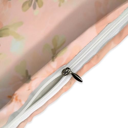 Funda nórdica con estampado floral de acuarela en tonos rústicos suaves 5