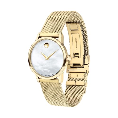 Image of Movado Analog Mother of Pearl Dial Women's Watch-607351