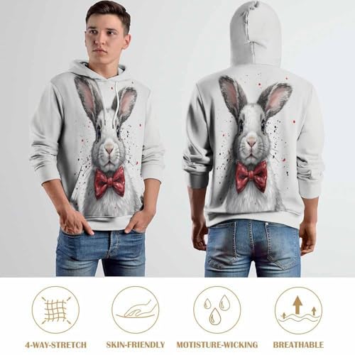 Sweat a capuche homme pull numerique 3d sweatshirt manches longues