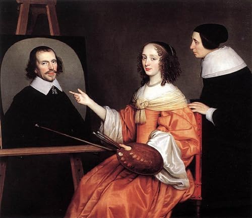 Art tableau Margareta Maria De Roodere Gerrit Van Honthorst idée cadeau décoration maison