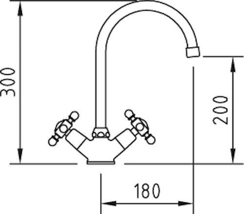 Clever 92049 - Antigona - singolo-foro rubinetto