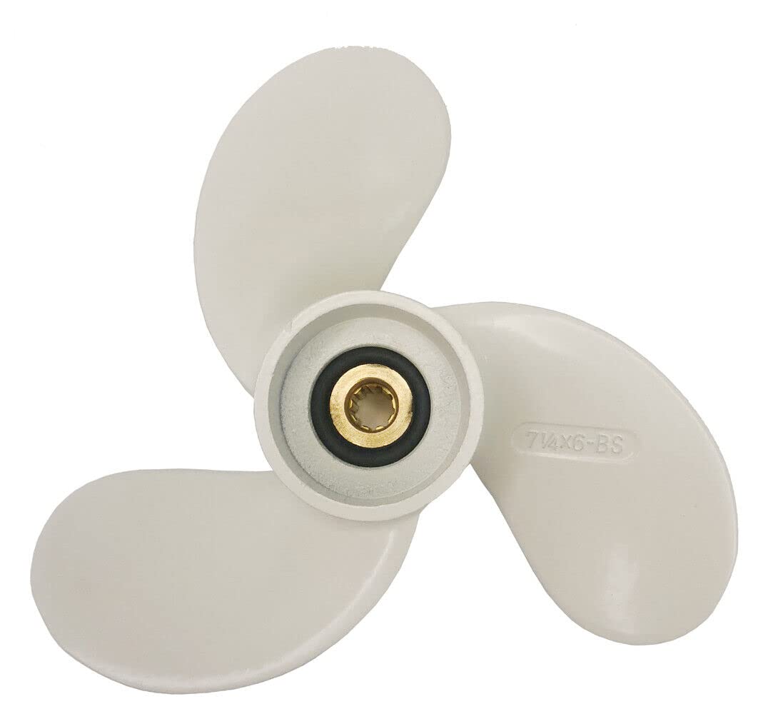 Hoafourge 7 1/4X6-BS 6L5-45943-00-00 Propeller for Yamaha 2.5HP 3HP 4HP 5HP F2.5A 3A Malta Outboard Motors 7.25x6