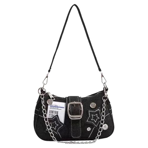 Bolso De Hombro Para Mujer De 1 Pieza, Bolso De Hombro De Lona, ​​Bolso De Hombro Con Personalidad De Moda, Bolso De Hombro Estilo Y2K, Bolso De Hombro De Gran Capacidad