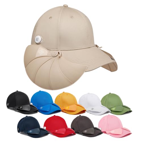 Boné feminino masculino com viseira solar, proteção UV, boné esportivo para golfe, pesca, ciclismo,