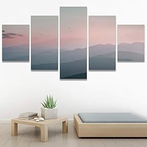 SIGNWIN 5 Panel Canvas Wall Art Modern Art...