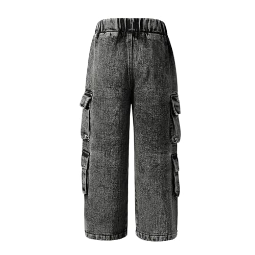 Jean cargo garçon robuste en denim stretch de qualité pour bouger libre - 4