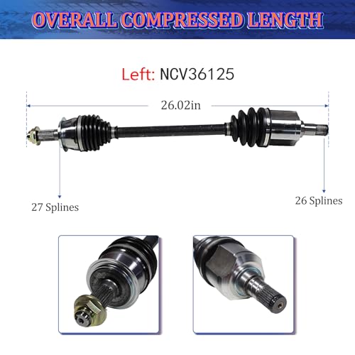 Image of Maxfavor CV Joint Axle Shaft Assembly for 2003-2007 Honda Accord