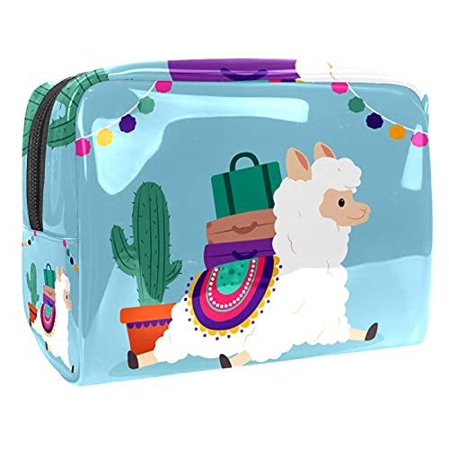 Trousse de toilette en alpaga véritable, vanity de luxe et élégant pour femme