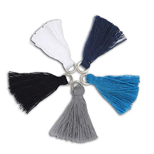 D.I.Y with Toga mbj004 Cyclades Juego de 5 Pompones algodón, 2 x 2,5 x 0,5 cm