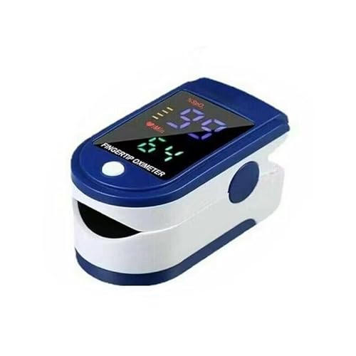 Portable Finger Pulse Oximeter with HD LCD – One-Button SpO2 & Heart Rate Monitor for Home, Sports & Health Tracking | Compact Fingertip Oxygen Meter with Low Battery Indicator & Carry Case