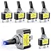 DAESENN 6 Pack 30A 12V DC Toggle Switch with, Single Pole Single Throw 3 Wire Metal Switch, 12mm Mounting Hole for Automotive, Marine, Motorcycle, DIY Projects (Blue)