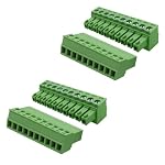 Willwewon – 2Sets 10-Pin Schraube Anschlussblock Stecker 3.81mm Pitch