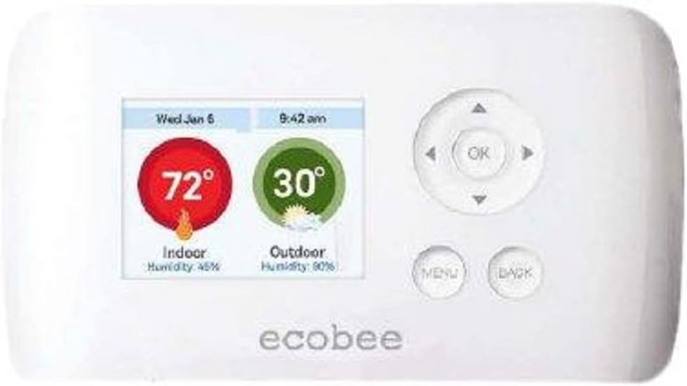 Smart Si Thermostat 2 Heat-2 Cool with Full Color NON-Touch Screen