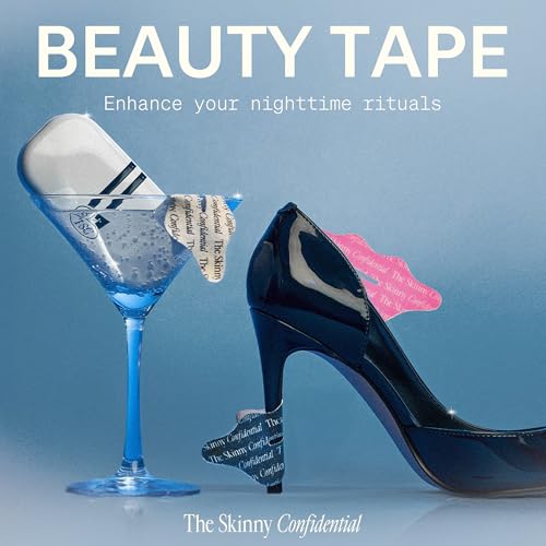 the skinny confidential beauty tape for sleeping - beauty tape for snoring promotes sculpted jawline brighter eyes amp energy - lip plumping sleep beauty tape supports stronger chin profile 30 count