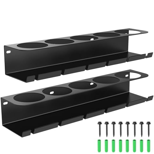 2 Pack Wall-Mounted Spray Can Holder Organizer for Garage and Workspace