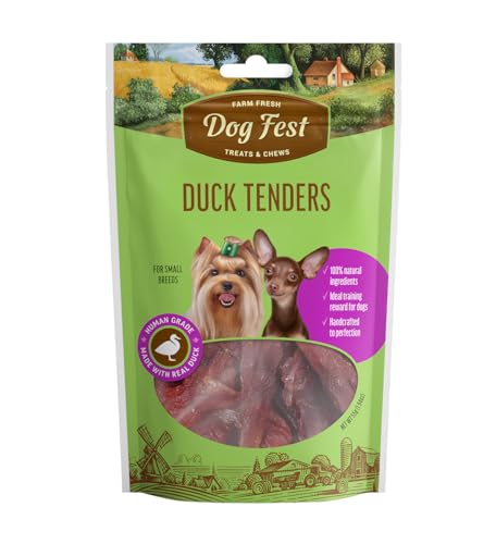 Dog Fest Duck tenders for mini-dogs - 55g -1.94oz