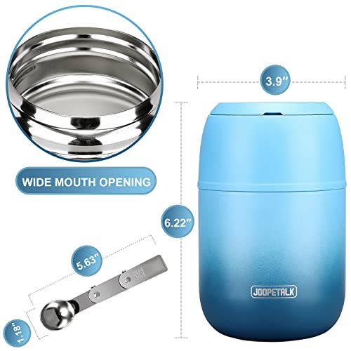 17 Oz Insulated Lunch Containers Hot Food Jar, Wide Mouth Lunch Thermos For Hot Food Kids Adults, Vacuum Stainless Steel Thermos Lunch Box With Handle Folding Spoon For School, Office, Travel #TOP3