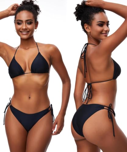 Bikini Triangle en Dos Nus | Maillot Ajustable pour un Bronzage sans Marques - 4