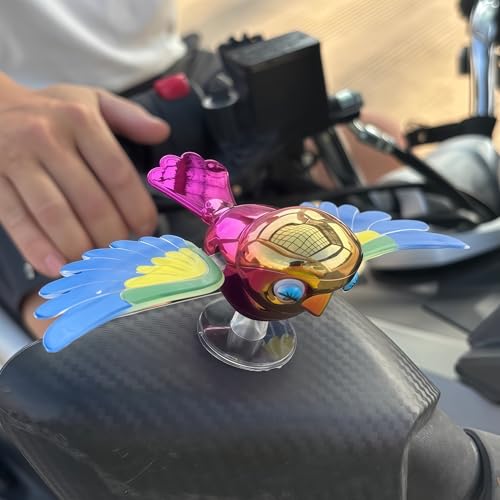 Flying Bird Car Decoration, Car Mirror Flying Bird, 2025 Creative Ornaments Flapping Wings Bird on Cars Rearview Mirror, Motorcycle Decor Cute Moving Birds for Scooter E-Bike Helmet (Blue Wings) by Generic - Image 9