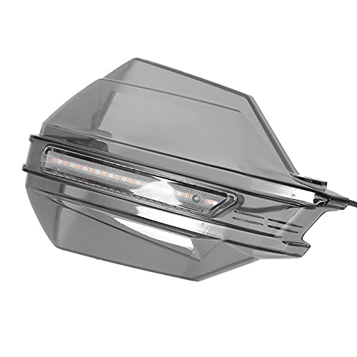 Yctze Protège-main Coupe-vent pour Moto avec Feu de Circulation LED, Protège-main à Lumière Bleue/jaune pour Motos et Vtt