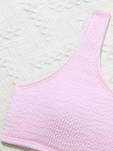 SOLY HUX Girl's One Shoulder Bikini Bathing Suits 2 Piece Swimsuits3