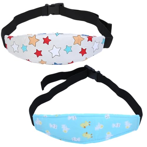 YNYCIPZ Kopfband kindersitz, Kopfsicherung kindersitz,Baby Autositz Kopfband, Einstellbare Kindersitz Befestigung Kopfband für Babysitze, Autositze(2 Stück)